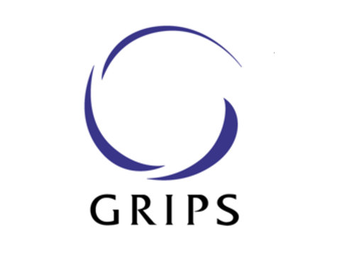 Лого на университета GRIPS, представляващо кръг, формиран от 3 тъмносини лини