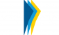 Лого на ИПА представляващо припокриващи се стилизирани триъгълници в последователност отляво надясно тъмносин, светлосин и жълт